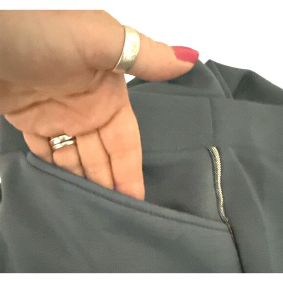 Tahari Womens Slate Blue Pockets Tapered Leg Pull On Pants Plus Size 2X New - Picture 8 of 10